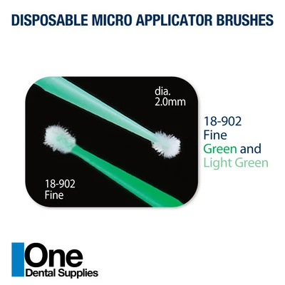 Micro aplicador dental desechable cepillo fino dispensador paquete 2000 piezas Foto 1 de 2