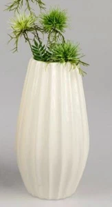 formano Deko Vase 31cm weiss glänzend Keramik 738165 - Bild 1 von 1