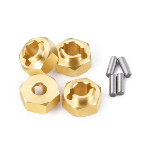 4X Heavy Duty Wheel Hub Adapter for 1/24 SCX24 90081 RC Crawler Upgrade Parts - Picture 1 of 6