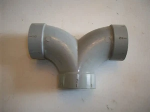 Lot of 20 Vaculine 2" 3-way 90 Degree PVC Sweep Elbows # 5515 Gray - Picture 1 of 6