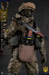 1:6 scale Flagset Ukraine 93rd Mechanized Brigade Anti Tank Gunner 12" Figure - Picture 1 of 19