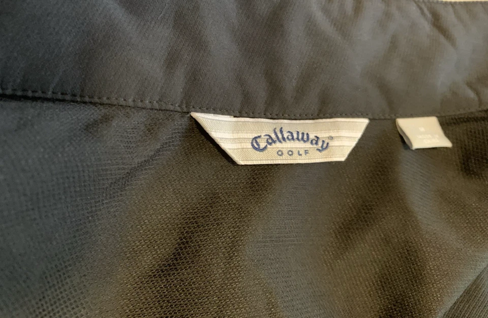 Colete Feminino de Golfe Callaway M PRETO Completo com Zíper Bidirecional, Malha Ventilação Decote Simulado Golfe - Imagem 1 de 4