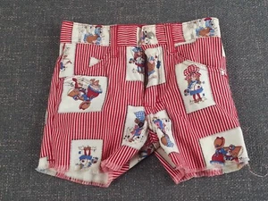 Vintage Sears Roebuck Holly Hobbie Style Sunbonnet Kids Girls Shorts Size 8 Slim - Picture 1 of 10