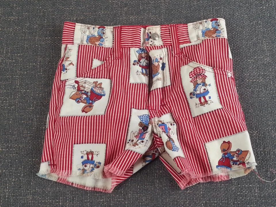 Bermuda Vintage Sears Roebuck Holly Estilo Hobbie Sunbonnet Infantil Meninas Tamanho 8 Fina - Imagem 1 de 4