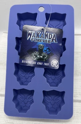 Wakanda Forever - Marvel - Black Panther Silicone Ice Cube Tray - 8 wells - New - image 1 of 4