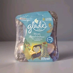 Glade Plug In Scented Oil Warm Flannel Embrace Limited Edition Pack of 2 - Picture 1 of 2