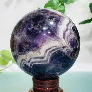 1682g Natural Dream Amethyst Quartz Sphere Crystal Ball Healing Reiki Decoration - Picture 1 of 12