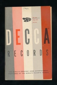 78tk-paper catalog-DECCA Records -1951-  33-45-78 RPM - Bild 1 von 1