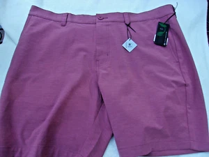 NWT Travis Mathew polyester golf shorts, men's 40 or 42, 8 in. ins., rose, $90 - Picture 1 of 5