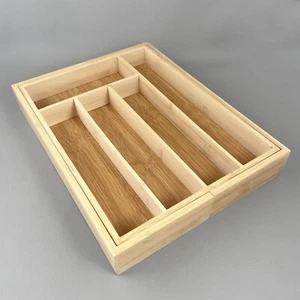 Range couverts extensible en bambou : 5 à 7 compartiments - Foto 1 di 6