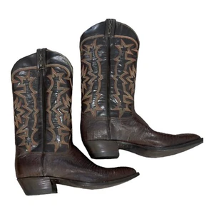 Tony Lama Men’s boots Style 8575 Lizard Leather Size 9 C El Paso Texas Used - Picture 1 of 5
