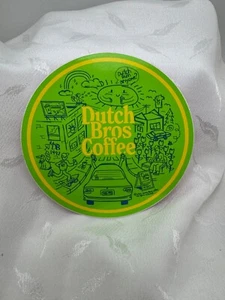 Dutch Bros Limited Edition Sticker Green Happy Town Dutch Run Anyone Brand New - Picture 1 of 3