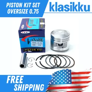 Juego de kit de pistones de gran tamaño 0,75 nos para Honda NX125 XL125 XR125R GLX GL125 CB125 - Imagen 1 de 7
