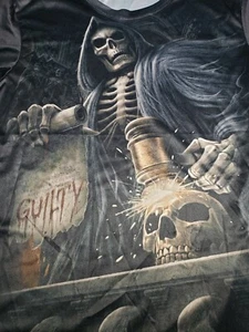 Impresión de esqueleto culpable (juez), grande  - Imagen 1 de 3