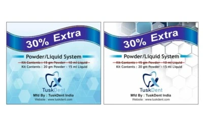 TUSKDENT Permanent Dental Cement Crown Bridge Veneer Luting Adhesive Glass Ionomer 4.5 av