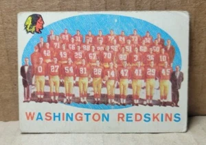 1959 Topps Football #91 Washington Redskins Checklist Trading Card (2 Of 2) - Picture 1 of 3