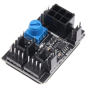 Chassis Fan PWM Hub Speed Controller Desktop Computer Cooling Fans Module DC12V - Picture 1 of 5