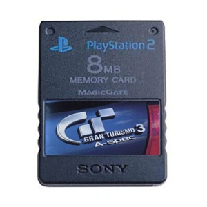 Tarjeta de memoria oficial Gran Turismo 3 PS2 100% desbloqueada guarda completa - Imagen 1 de 1