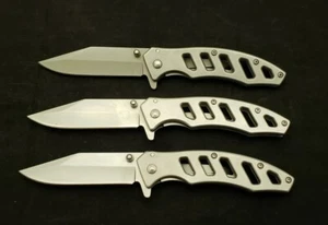 Gordon 3" Blade Pocket Knife Skeleton Framelock Paraframe Design Lot of 3 - Picture 1 of 5