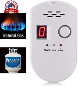 Gaslecksucher, Erdgasmelder mit akustischem und optischem Alarm. - Bild 1 von 8