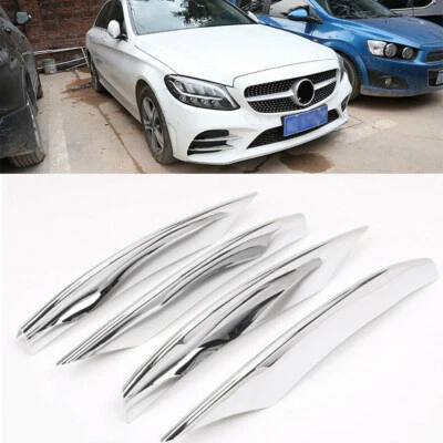 Kit de moldura de luz antiniebla de rejilla de aire cromada apta para Benz clase C W205 C180 C260 2019-21 Foto 1 de 4