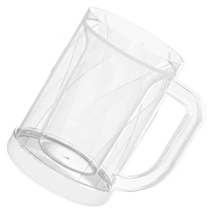 Mug Beer Glass Beer Cup Beer Glasses For Freezer Plastic Beer Mugs For Freezer - Picture 1 of 12