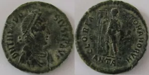 RÖMISCHES REICH-96, THEODOSIUS I (379-395 N. Chr.), MAIORINA ANTIOCHIA, BRONZE. GVF. - Bild 1 von 1