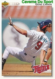 187 GENE LARKIN MINNESOTA TWINS  BASEBALL CARD UPPER DECK 1992 - Picture 1 of 1