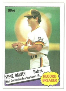 STEVE GARVEY SAN DIEGO PADRES RECORD BREAKER #2 - TOPPS NM-MT 1985 - Picture 1 of 2