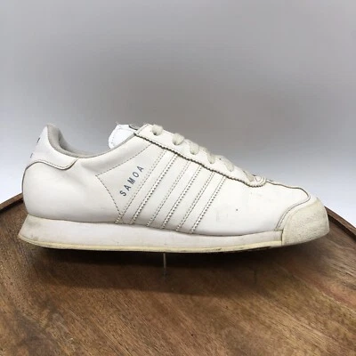 Adidas Samoa G99720 Retro Walking Running Sneakers White/White Leather Size 6.5 - Image 1 of 4