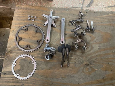 Shimano 600 6207 Group Set Crankset, Brakes, Front & Rear Derailleurs, Shifters - Image 1 of 4