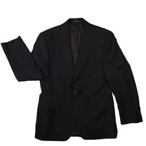Chaps Ralph Lauren Men's Vintage Navy Blue Herringbone Blazer size 40R - Picture 1 of 12