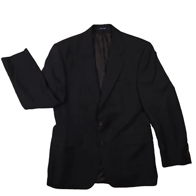 Chaps Ralph Lauren Men's Vintage Navy Blue Herringbone Blazer size 40R - Image 1 of 4