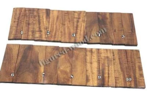 STABILIZED KOA WOOD, #0499 - 6" X 1 3/4" X 3/8"(Knife Scales, Tool Handles) - Picture 1 of 4