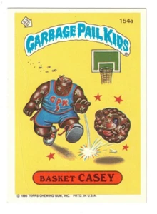 1986 TOPPS GARBAGE PAIL KIDS SERIES 4 BASKET CASEY #154A EX VINTAGE FUNNY GROSS - Imagen 1 de 2