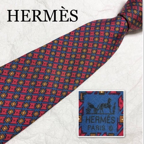 HERMÈS Cravatta uomo HERMES Francia vera seta cravatta abito classico lusso multicolore T409