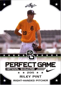 RILEY PINT 2015 LEAF "PERFECT GAME" SHOWCASE ROOKIE CARD! 2016 OVERALL #4 PICK! - Picture 1 of 2