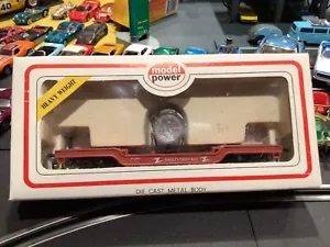 Model Power HO Scale 40’ Depressed Center Flat with Safety Search Light - Picture 1 of 10