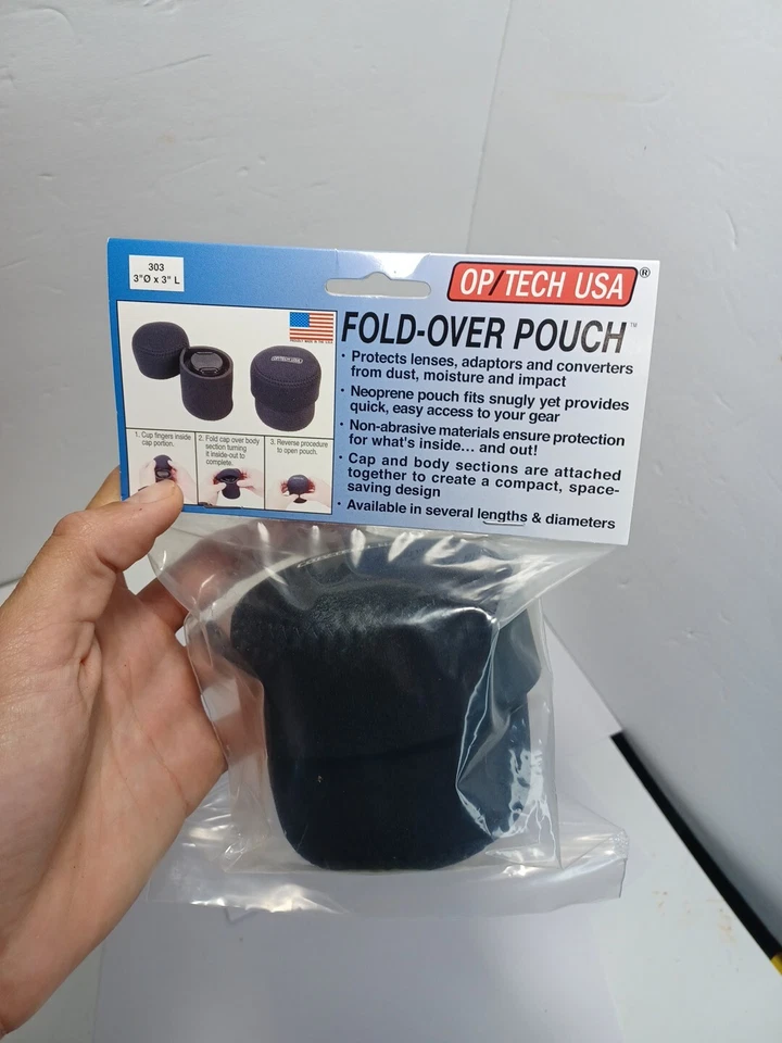 OP/TECH Foldover Pouch 303 - Black - 7801052 - - Image 1 of 3