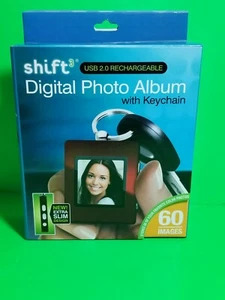 SHIFT3 Digital Photo Album w/ keychain USB 2.0 rechargable 8MB 60 images ( 31) - Picture 1 of 3