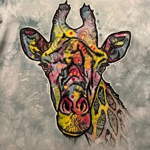 THE MOUNTAIN T-Shirt - GIRAFFE Pop Art Psychedelic - DEAN RUSSO Art - NEU - (S) - Bild 1 von 4