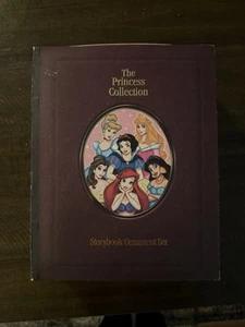 Disney Storybook Ornament Set ~ THE PRINCESS COLLECTION ~ Boxed set of 6 - Picture 1 of 3