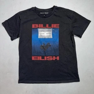 BILLIE EILISH - T Shirt - Hit Me Hard and Soft - Cotton Blend Black - Size Large - Picture 1 of 4