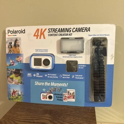 Polaroid 4k Streaming Camera - Content Creator Kit (SD Card Missing) - Image 1 of 4