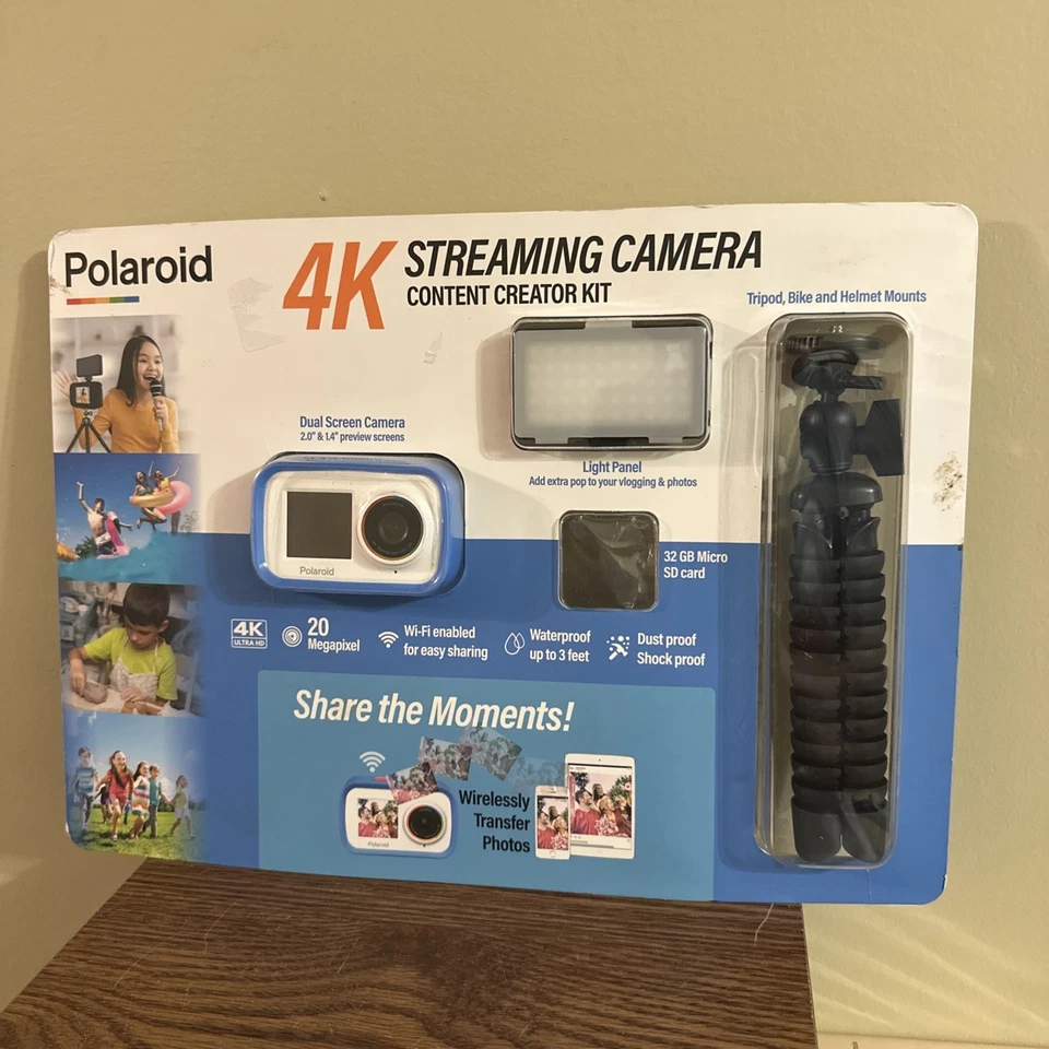 Polaroid 4k Streaming Camera - Content Creator Kit (SD Card Missing) - Image 1 of 4
