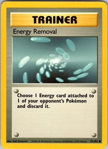 Energy Removal 92/102 Pokemon: Base Set Unlimited Common - LP - Picture 1 of 2