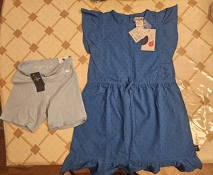 Girls Dress Size 7. Girls Bike Shorts Size 7/8. - Picture 1 of 6