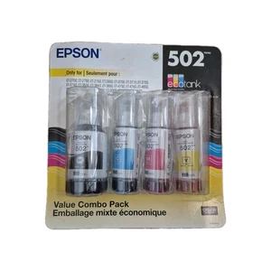 Epson 502 Ink Combo Pack Genuine for ECO-TANK Printers New Sealed - Picture 1 of 2