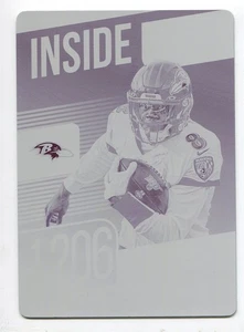 2020 Prestige Printing Plate Magenta Lamar Jackson 1/1 Baltimore Ravens - Picture 1 of 2