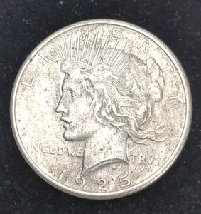 1925 Peace Dollar - U.S. Mint Philadelphia $1 / 90% Silver - Hi-Res Images - Picture 1 of 8